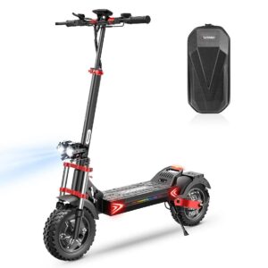 ISCOOTER iX8 - Trottinette électrique - Double moteur 1200W - Autonomie 70 km - Vitesse max 50 km/h - Noir