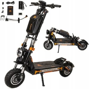 Kukirin G4 Max : Trottinette Électrique 3200W - 95 km d’Autonomie - Double Moteur & Pneus 12’’ Tout-Terrain - Noir