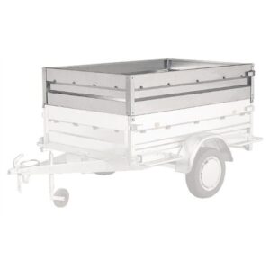 4 Rehausses en Acier Galvanisé pour Remorque NORAUTO PREMIUM 180 – Hauteur +40 cm