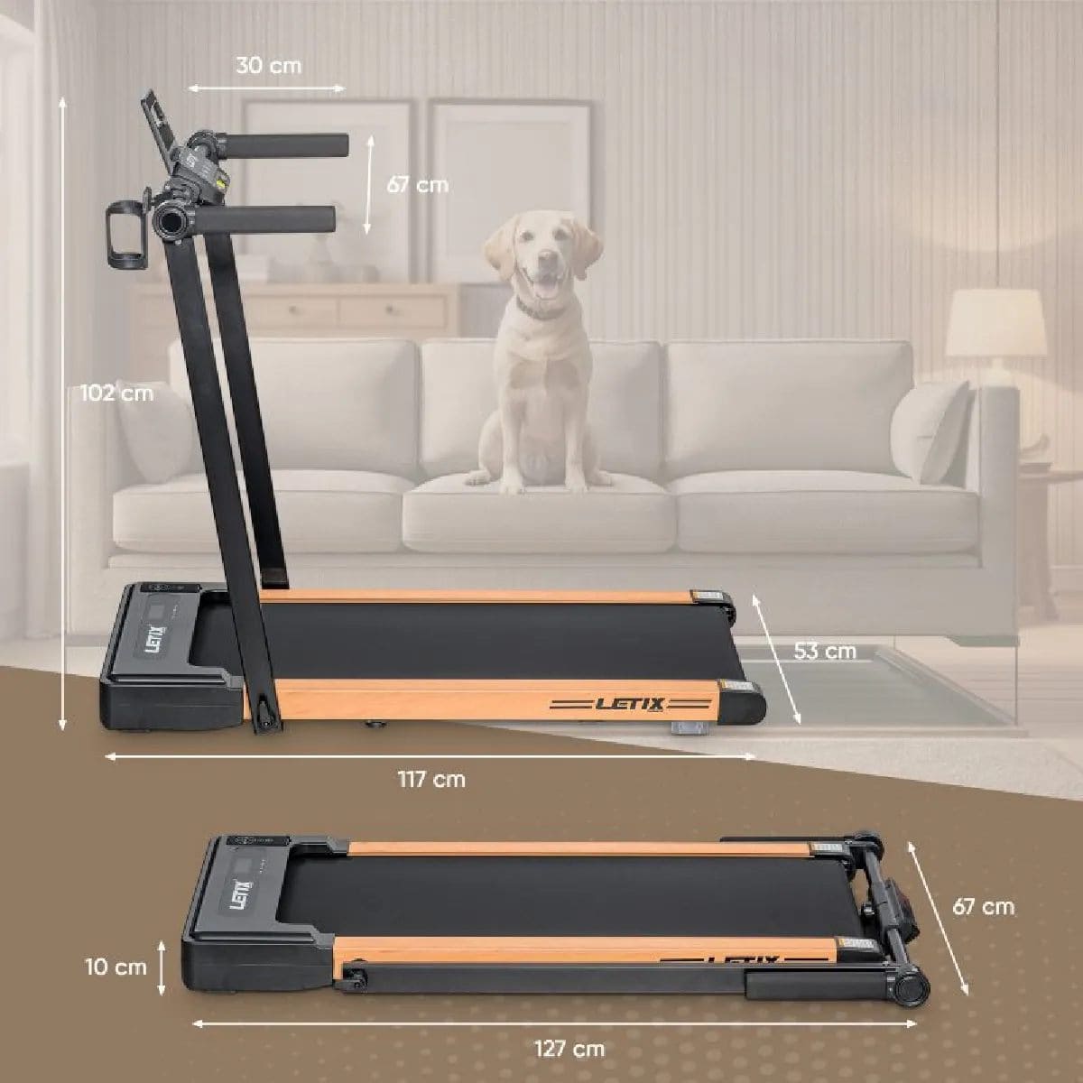 Tapis de Course Pliable Sparrow FoldPro - Moteur 1500W, 12 km/h, 12 Programmes, Compact et Silencieux – Image 6