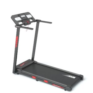 Y-RAIN - Tapis de Course Pliable 2.5HP, Vitesse 1-12 km/h, 12 Programmes d'Exercices, Bluetooth - Roues de Transport