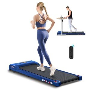 Black Lord Tapis de marche électrique - Moteur 2,2CV - Télécommande - Bluetooth - 1 à 9 km/h - Charge max. 120 kg - Bleu