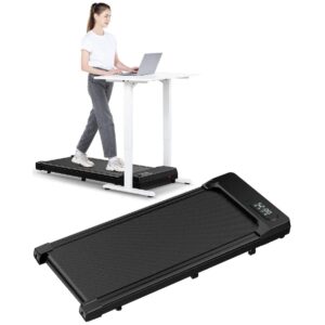 Tapis de Marche Portable DSKEUZEEW Walking Pad Noir - Vitesse 1-8 km/h - Moteur 2.5HP - Écran LCD - Télécommande