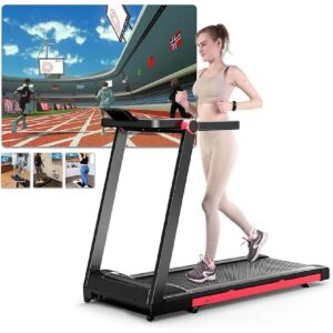 Tapis de course pliable Deerrun - Moteur 2573W - Vitesse 1 à 16 km/h - Silencieux