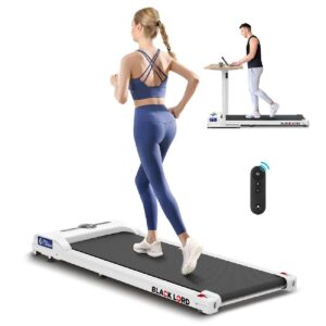 Tapis de marche électrique Black Lord SL9 - Moteur 2,2CV - Télécommande - Bluetooth - 1 à 9 km/h - Blanc