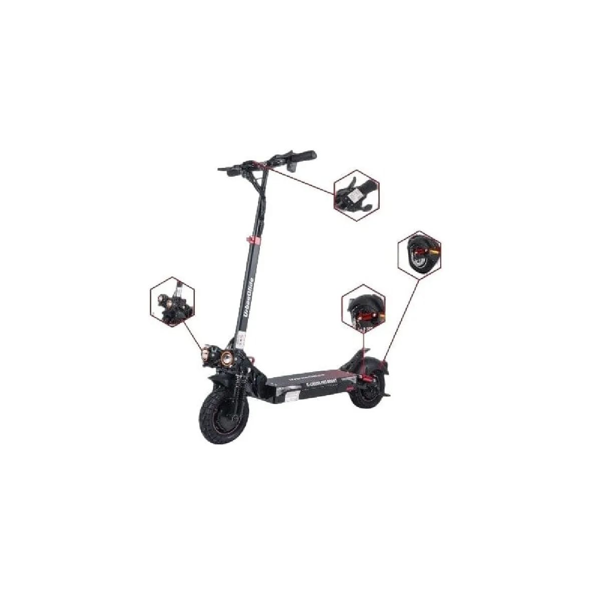 Trottinette Électrique Urbanglide Ecross Pro Boost 1600W Reconditionnée – Double Moteur, 50 km d'Autonomie – Image 3