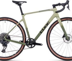 Gravel Bike Cube Nuroad C:62 SLX Sram GX Eagle AXS/Rival eTap AXS 12V 700 mm Vert Olive