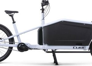 Vélo Cargo Électrique Cube Cargo Hybrid 500 Enviolo Cargo 500 Wh 20/27.5'' Blanc Flash