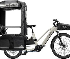 Vélo Cargo Longtail Électrique O2 Feel Equo Adventure 5.1 Mid Shimano Cues 9V 835 Wh 20/26'' Beige Pack Family Extra