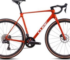 Vélo de Cyclocross Cube Cross Race C:62 SLX Shimano Ultegra Di2/GRX Di2 12V 700 mm Orange Electric 2025