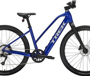 Vélo de Fitness Électrique Trek Dual Sport+ 2 Stagger LT Shimano Acera 8V 250 Wh 27.5'' Bleu 2025