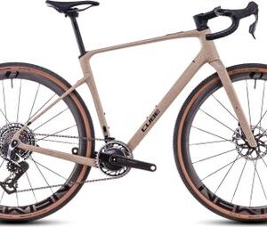 Vélo de Gravel Cube Nuroad C:62 SLT Sram Red XPLR AXS 13V 700 mm Beige Mineral Grit 2025