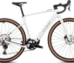 Vélo de Gravel Électrique Cube Nuroad Hybrid C:62 Race 400X Shimano GRX 12V 400 Wh 700 mm Gris Vert Desertstone 2025