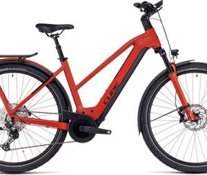 Vélo de Ville Électrique Cube Kathmandu Hybrid EXC 750 Trapeze Shimano Deore 12V 750 Wh 700 mm Rouge