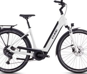 Vélo de Ville Électrique Cube Supreme Hybrid One 500 Easy Entry Shimano Cues 10V 500 Wh 700 mm Beige Desert Stone 2025