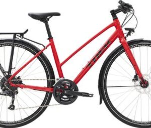 Vélo de Ville Trek FX 2 Disc Equpped Stagger Shimano Acera/Altus 9V 700 mm Rouge 2023