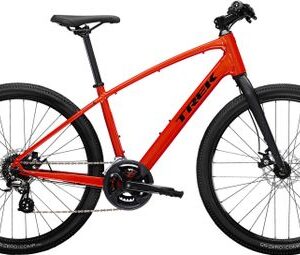 Vélo Fitness Trek Dual Sport 1 Shimano Tourney / Altus 8V 650mm Rouge Lave
