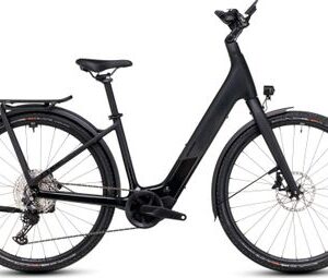 VTC Électrique Cube Kathmandu Hybrid C:62 SLX 400X Easy Entry Shimano Deore 12V 400 Wh 700 mm Gris Carbon Noir 2025