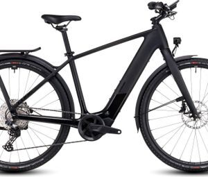 VTC Électrique Cube Kathmandu Hybrid C:62 SLX 400X Shimano Deore 12V 400 Wh 700 mm Gris Carbon Noir 2025