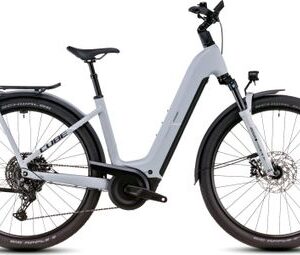 VTC Électrique Cube Kathmandu Hybrid EX 800 Easy Entry Shimano Cues 11V 800 Wh 700 mm Gris Haze 2025