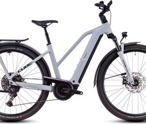 VTC Électrique Cube Kathmandu Hybrid EX 800 Trapeze Shimano Cues 11V 800 Wh 700 mm Gris Haze 2025