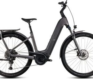 VTC Électrique Cube Kathmandu Hybrid Pro 800 Easy Entry Shimano Cues 11V 800 Wh 700 mm Gris Slab 2025