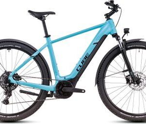 VTC Électrique Cube Nuride Hybrid Performance 625 Allroad Shimano Cues 9V 625 Wh 29'' Bleu Swimming Pool 2025