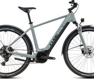 VTC Électrique Cube Nuride Hybrid Performance 625 Allroad Shimano Cues 9V 625 Wh 29'' Gris Vert Swamp 2025