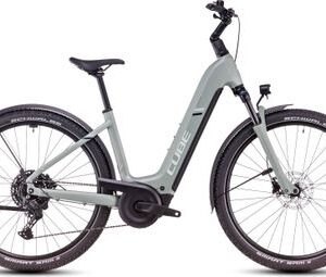 VTC Électrique Cube Nuride Hybrid Pro 800 Allroad Easy Entry Shimano Cues 10V 800 Wh 29'' Vert Pistachio 2025