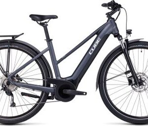 VTC Électrique Cube Touring Hybrid One 625 Trapeze Shimano Alivio 9V 625 Wh 700 mm Gris 2023