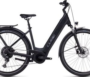VTC Électrique Cube Touring Hybrid Pro 500 Easy Entry Shimano Deore 11V 500 Wh 700 mm Noir 2023