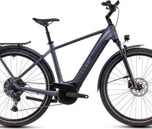 VTC Électrique Cube Touring Hybrid Pro 625 Shimano Cues 11V 625 Wh 700 mm Gris Metallic 2025