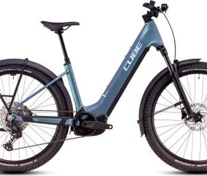 VTT Électrique Semi-Rigide Cube Reaction Hybrid Pro 600 Allroad Easy Entry Shimano Deore/Deore XT 12V 600 Wh 27.5'' Bleu Vert Smaragd 2025