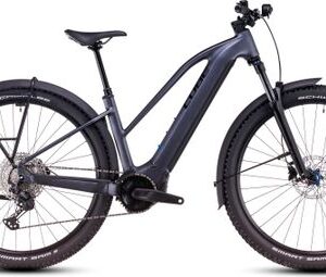VTT Électrique Semi-Rigide Cube Reaction Hybrid Pro 600 Allroad Trapeze Shimano Deore/Deore XT 12V 600 Wh 27.5'' Gris Metallic 2025