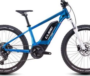 VTT Électrique Semi-Rigide Enfant Cube Acid 240 Hybrid Rookie Pro 400 Shimano Cues 9V 400 Wh 24'' Bleu Actionteam 2025 7 - 10 ans