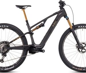 VTT Électrique Tout-Suspendu Cube AMS Hybrid One44 C:68X SLT 400X Shimano XTR 12V 400 Wh 29'' Gris Carbon Or 2025
