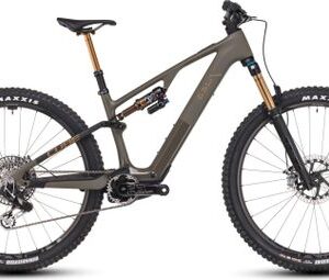 VTT Électrique Tout-Suspendu Cube AMS Hybrid One44 C:68X Super TM 400X Sram XX Eagle AXS 12V 400 Wh 29'' Vert Dusty Olive 2025