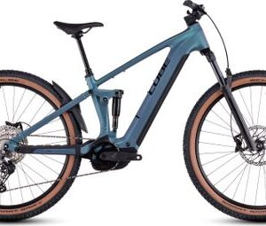 VTT Électrique Tout-Suspendu Cube Stereo Hybrid One22 Race 800 Shimano Deore 12V 800 Wh 29'' Bleu Vert Smaragd 2025