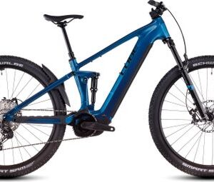 VTT Électrique Tout-Suspendu Cube Stereo Hybrid One22 SLX 800 Shimano Deore/Deore XT 12V 800 Wh 29'' Bleu Electric 2025