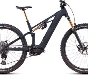 VTT Électrique Tout-Suspendu Cube Stereo Hybrid One44 HPC AT 800 Sram X0 Eagle AXS 12V 800 Wh 27.5'' Gris Carbon Noir 2025