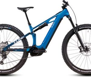 VTT Électrique Tout-Suspendu Cube Stereo Hybrid One44 HPC SLX 800 Shimano Deore XT 12V 800 Wh 27.5'' Bleu Nebula 2025