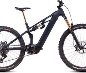 VTT Électrique Tout-Suspendu Cube Stereo Hybrid One77 HPC AT 800 Sram X0 Eagle AXS 12V 800 Wh 29''/27.5'' Gris Carbon Noir 2025