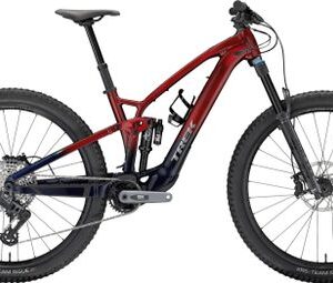 VTT Électrique Tout-Suspendu Trek Fuel EXe 8 Sram GX Eagle AXS 12V 360 Wh 29'' Rouge/Bleu Foncé 2024