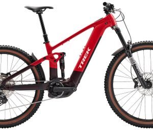 VTT Électrique Tout-Suspendu Trek Rail+ 5 Shimano Deore 12V 800Wh MX (29/27.5'') Rouge Gén. 5