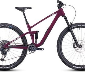 VTT Tout-Suspendu Cube Stereo One44 C:68X SLX Sram GX Eagle AXS 12V 29'' Rose Rouge Wine